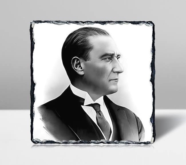 Atatürk - Siyah Beyaz - Çizgisel Seri
