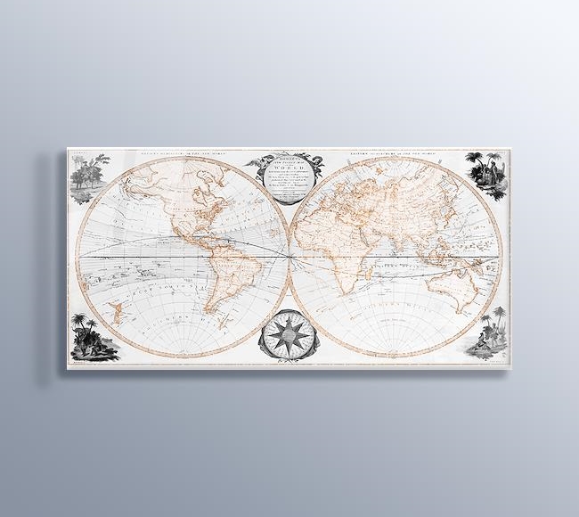Eski Dünya Atlası - Dünya Haritası