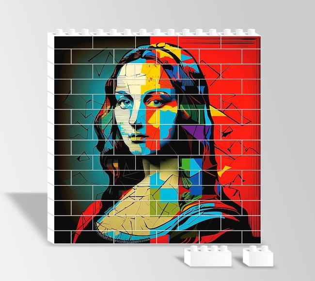 Mona Lisa - Pop Art Painting Style