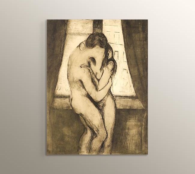 The Kiss - 1895 - Drypoint