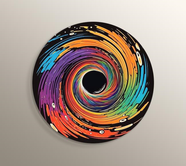 Gökkuşağı Spiralli Renkli Döngü