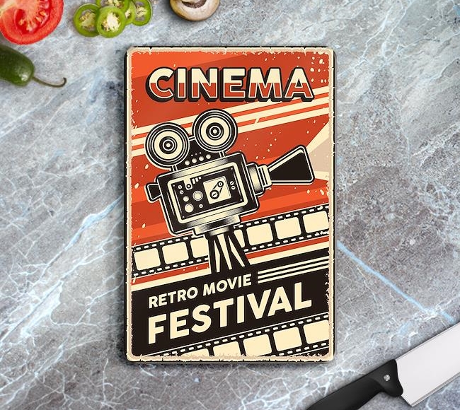 Cinema Retro Film Festivali Poster Dokusu