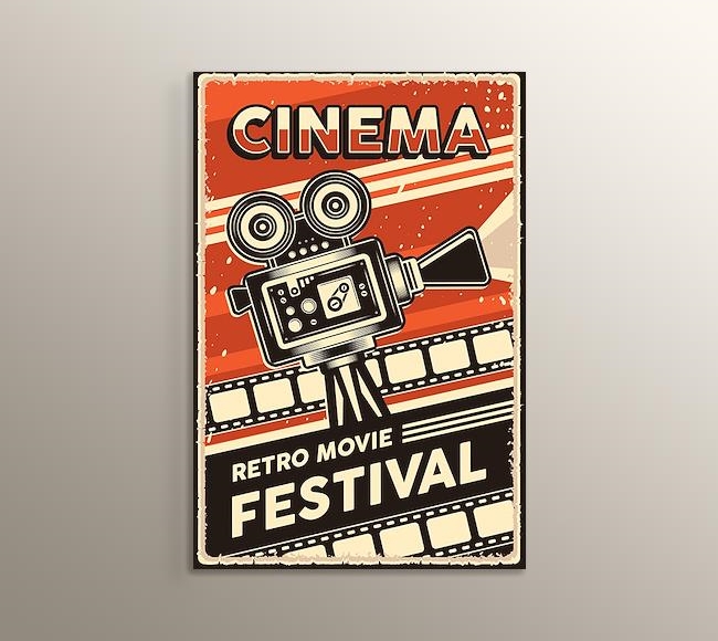 Cinema Retro Film Festivali Poster Dokusu